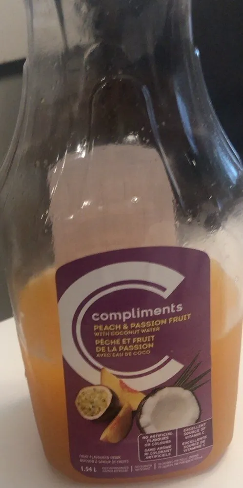 Peach & Passion Fruit With Coconut Water