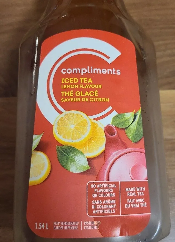 Thé glacé saveur de citron