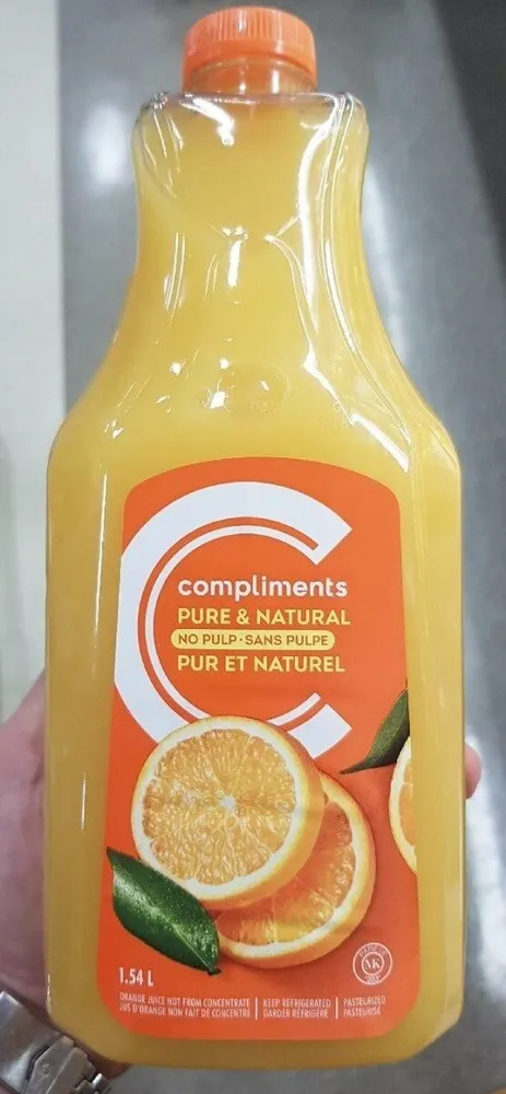 Jus orange Pur et Naturel