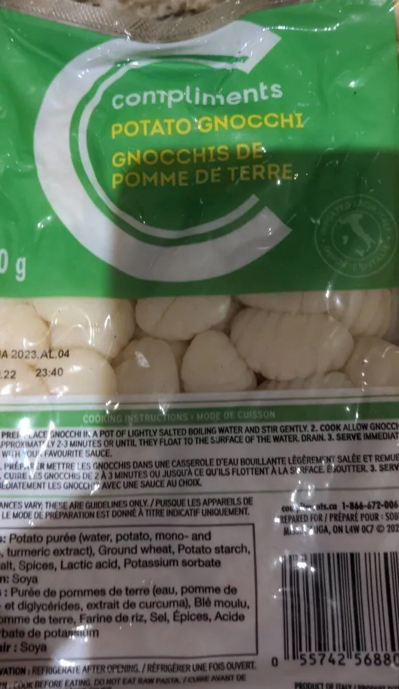Gnocchis de pomme de terre