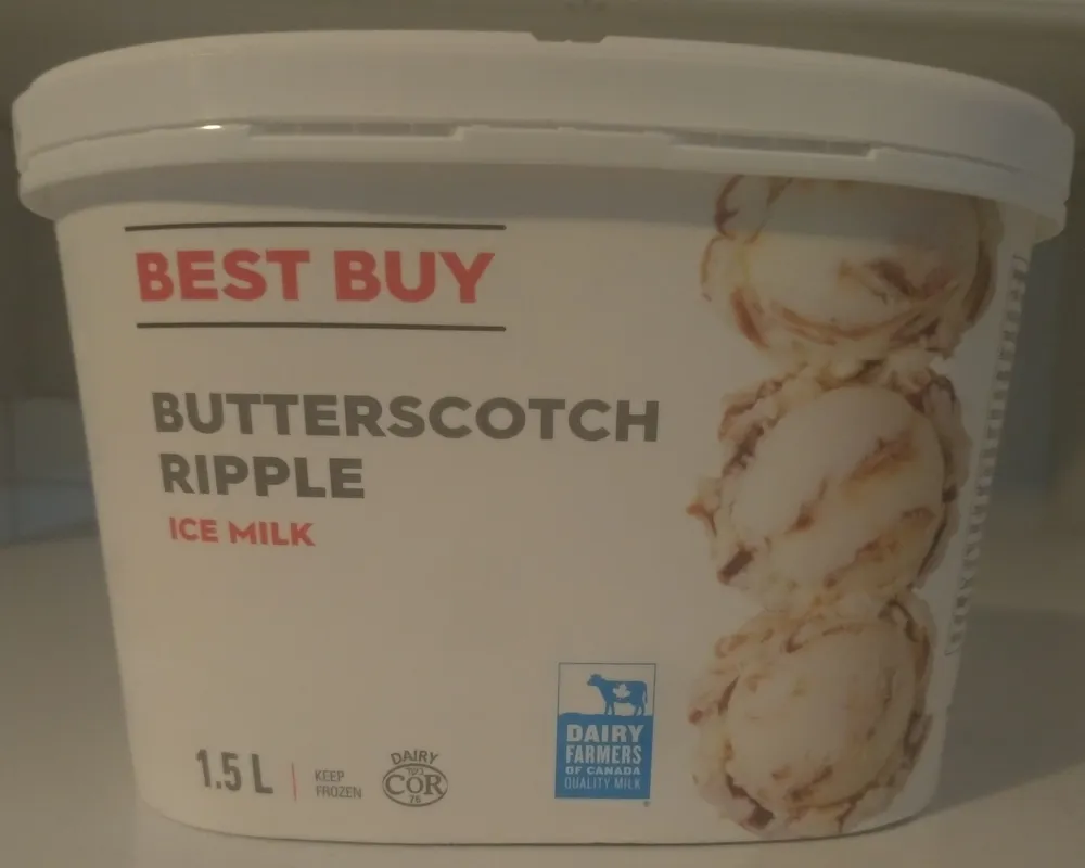 Butterscotch Ripple Ice Milk