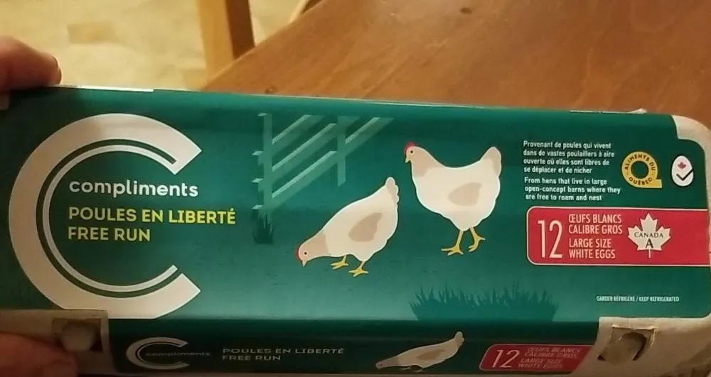 Oeufs de poules en liberté