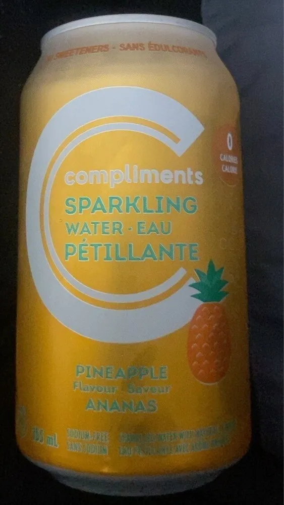 Pineapple sparkling water