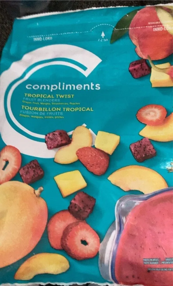 Tourbillon tropical, fusion de fruits