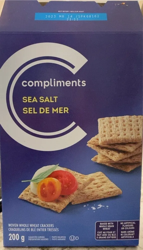 Sea salt crackers