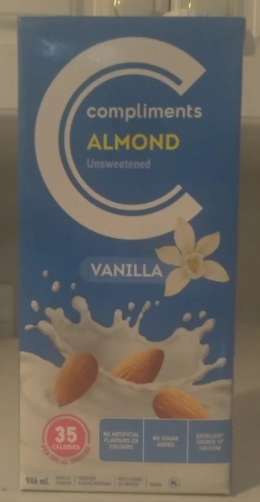 Unsweetened Vanilla Almond Beverage