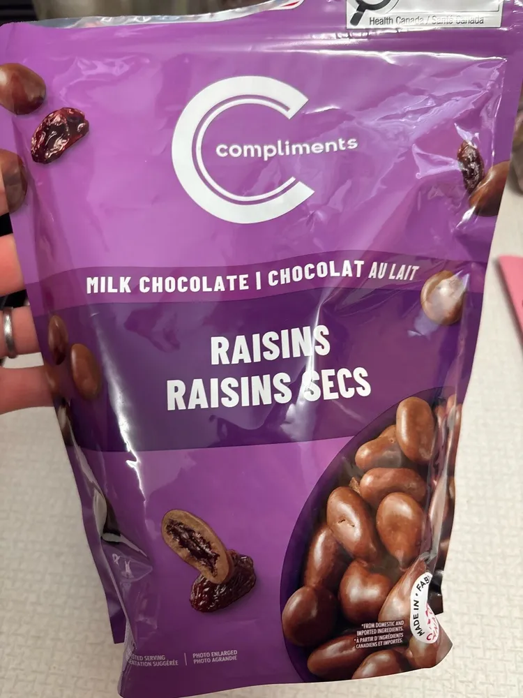 Raison sec enrobe de chocolat
