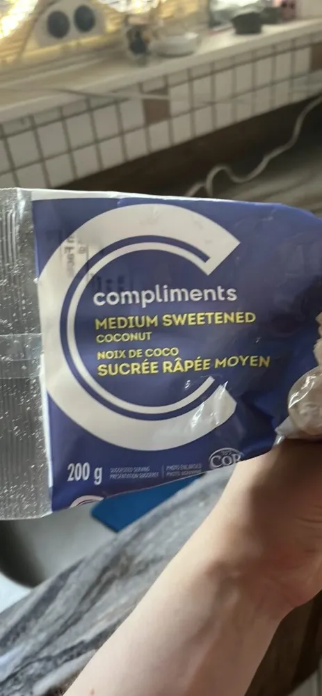 Medium sweetened coconut