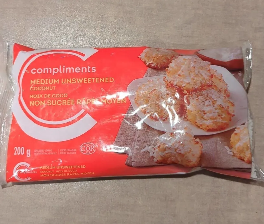 Medium unsweetened coconut
