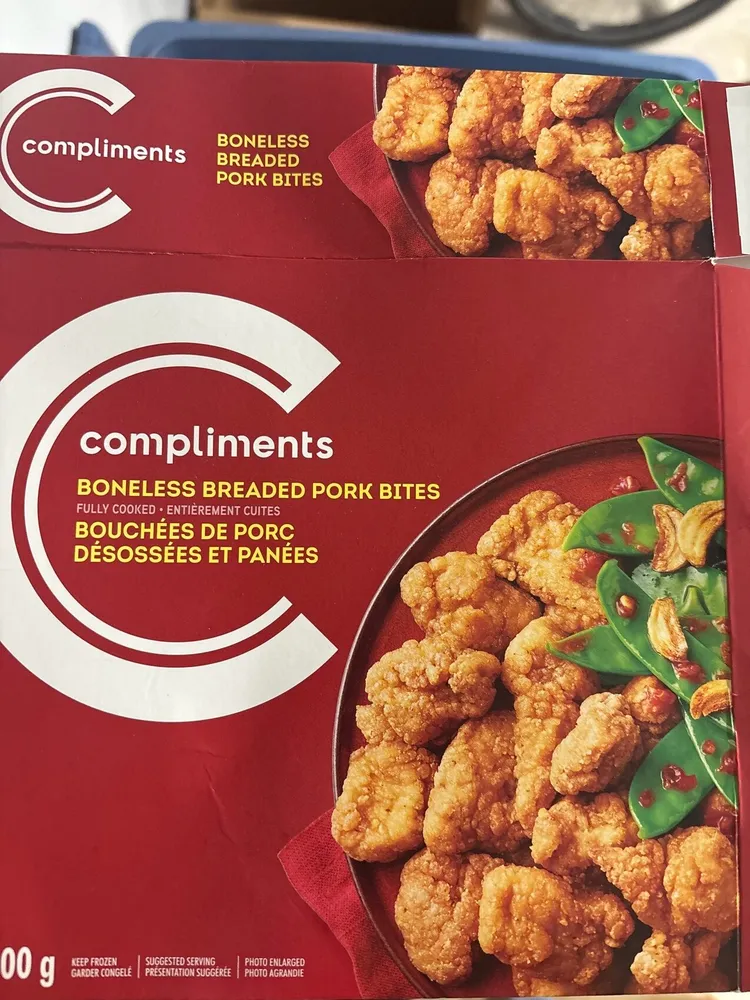 BONELESS PORK BITES BREADED