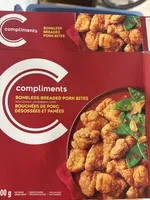 BONELESS PORK BITES BREADED