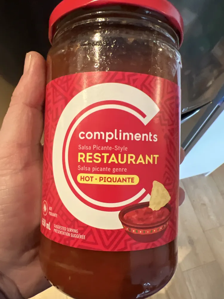 Compliments Restaurant Hot Salsa