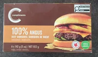 100% Angus Beef Burgers Patties