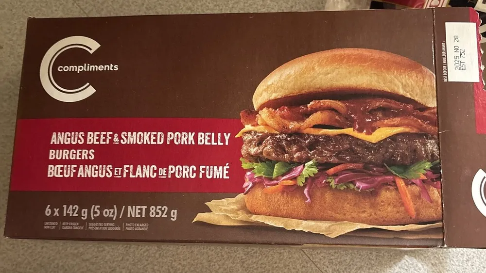 Angus beef & Smoked Pork Belly Burger