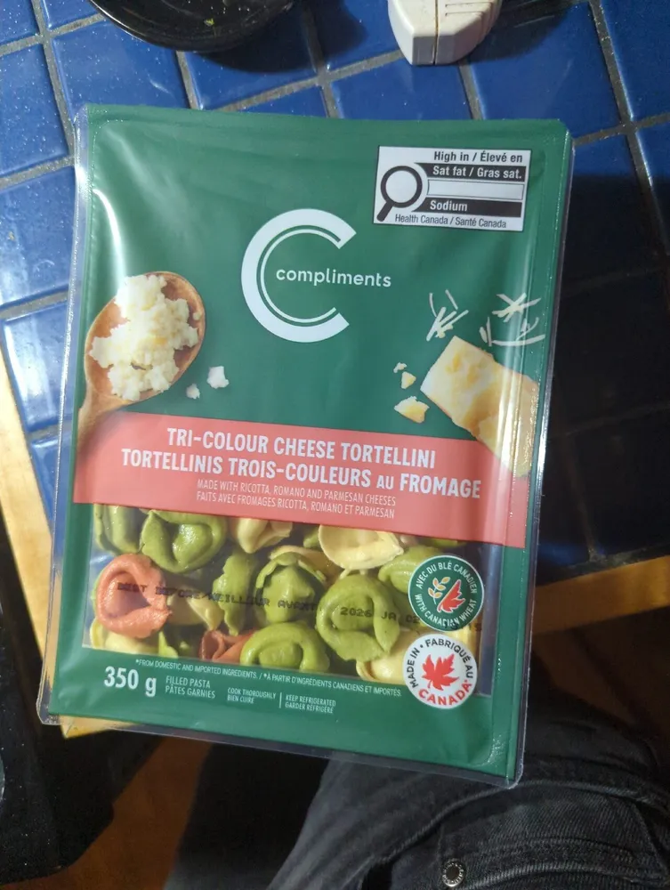 Tri-Colour Cheese Tortellini
