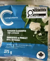 CHICKEN SAUSAGES FETA & SPINACH