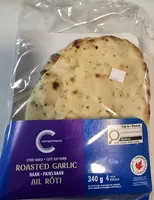 Roasted garlic naan