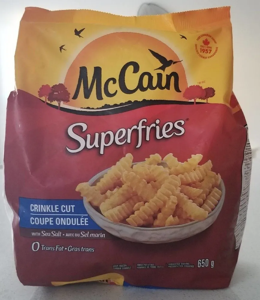 Superfries Crinkle Cut with Sea Salt