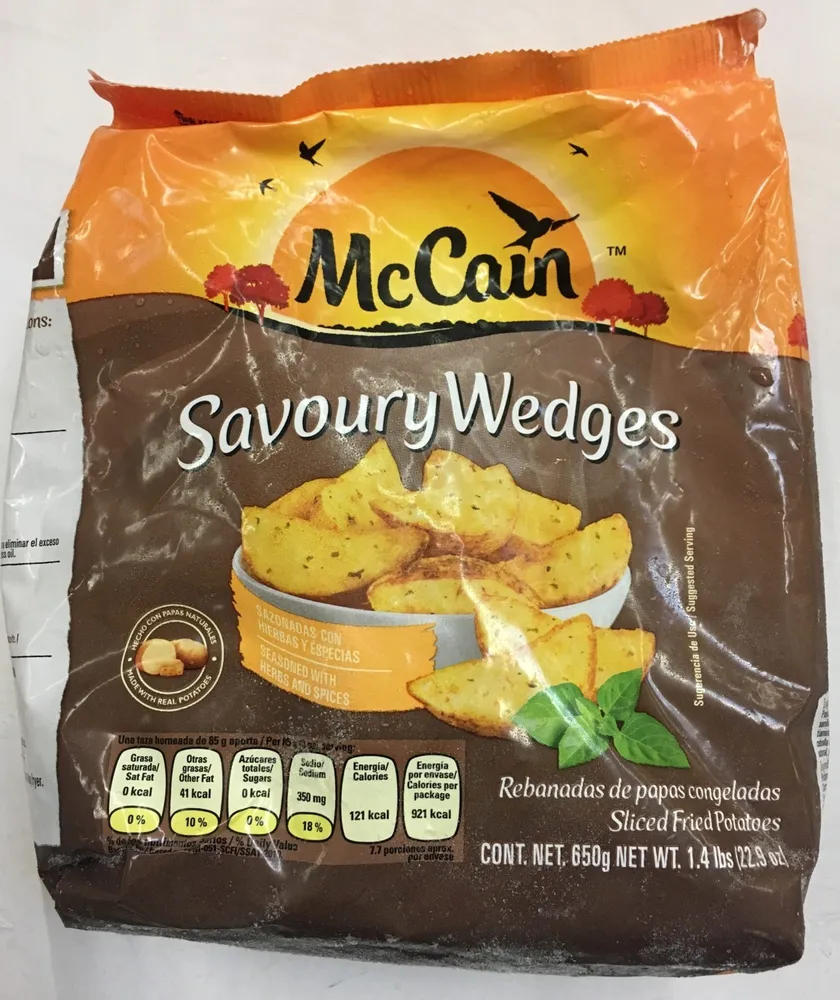 Papas Savoury Wedges Mc Cain