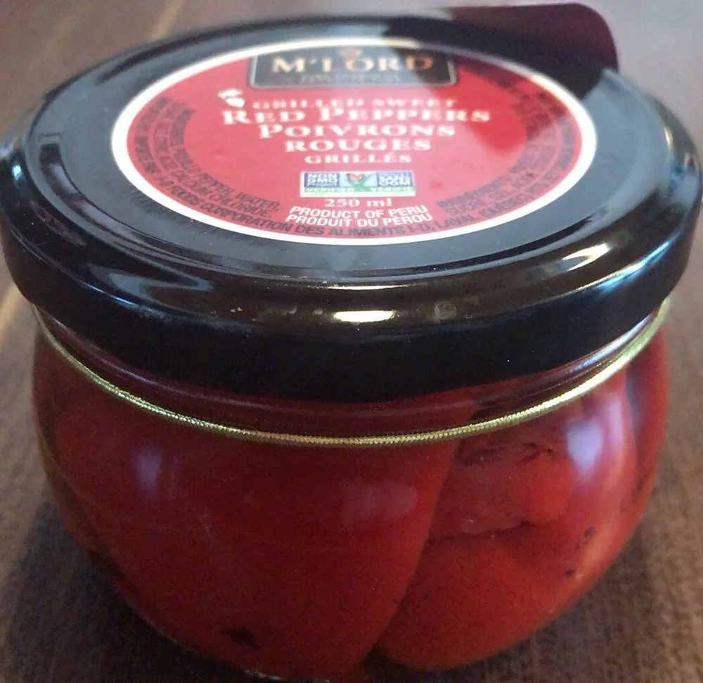 Poivrons rouges grillés