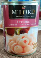 Litchis entiers - en sirop léger