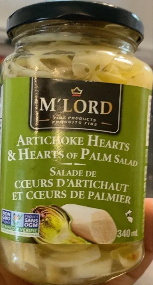 Coeur dartichaud et coeurs de palmier
