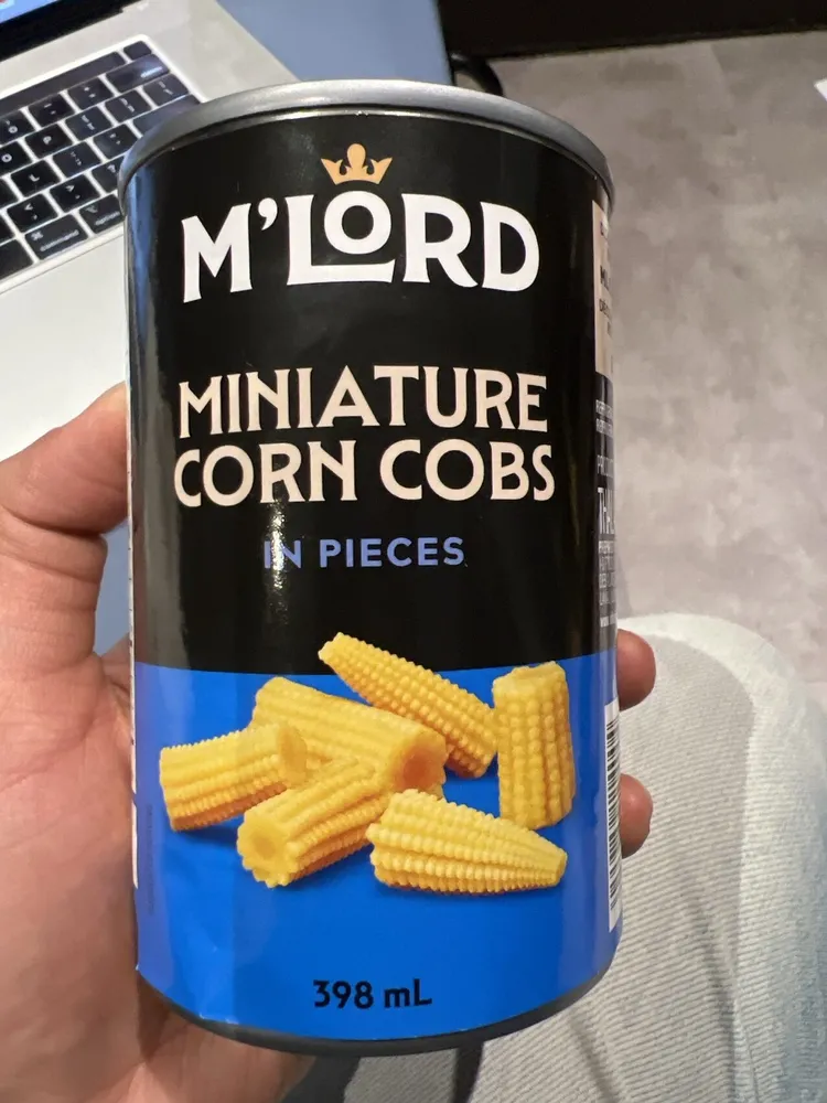 Épis de maïs miniatures en morceaux