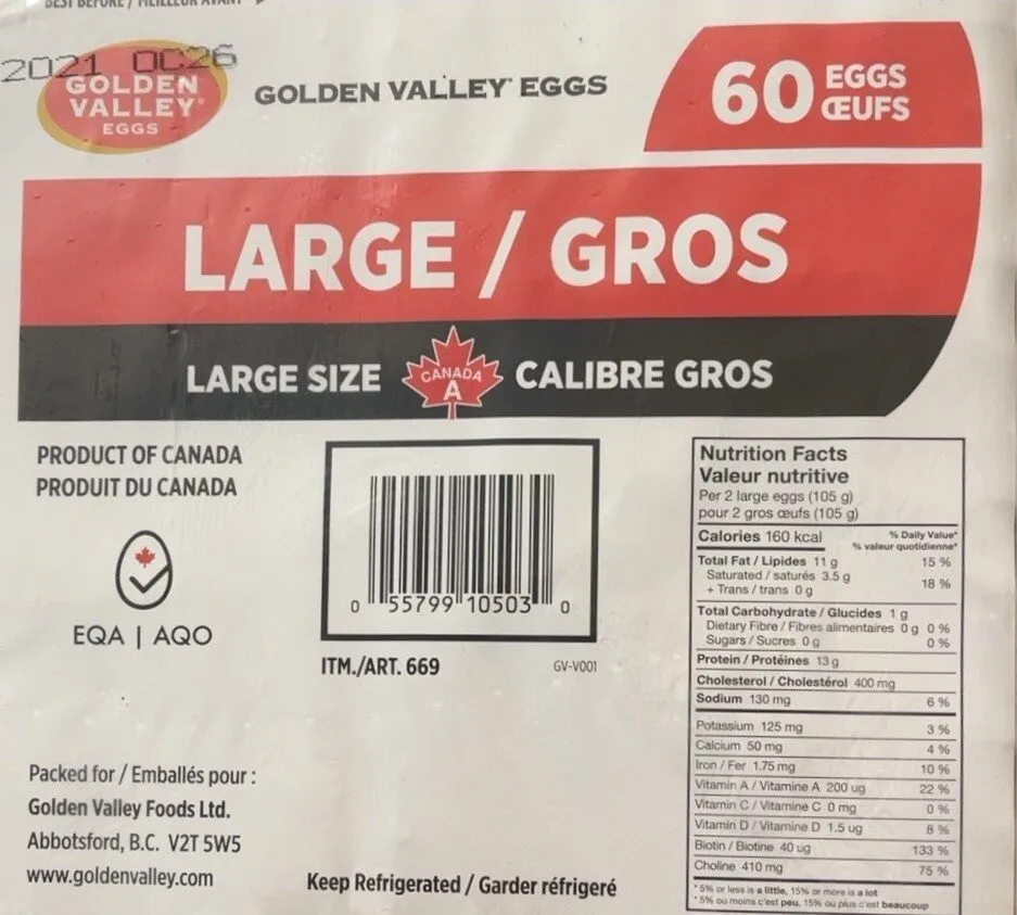 Costco Large eggs