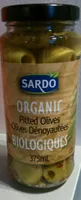 Olives vertes dénoyautées biologiques