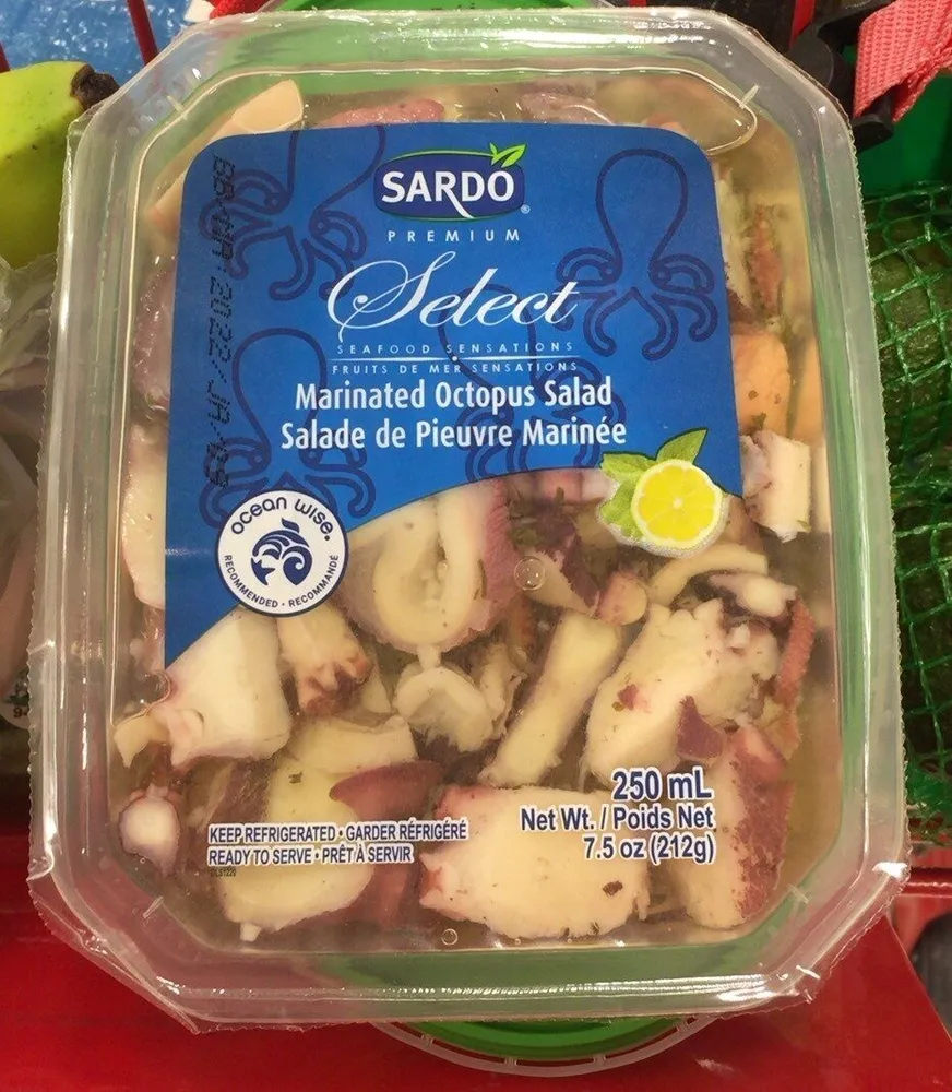 Salade de pieuvre marinée