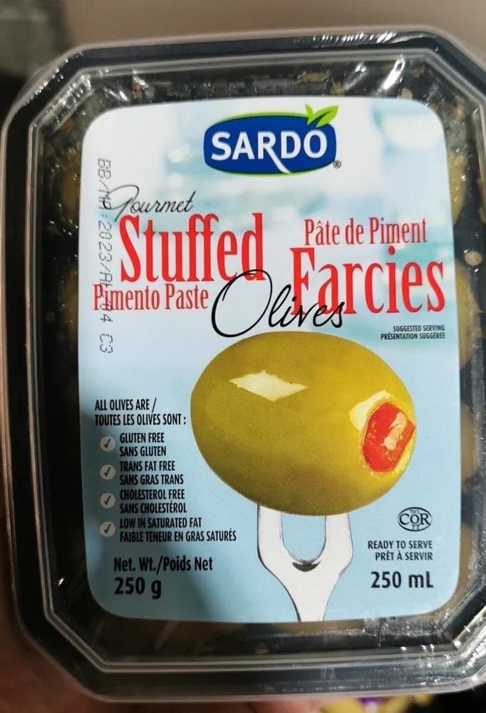 Olives farcies pâte de piment