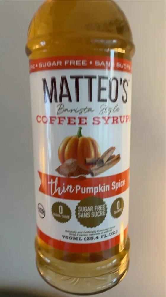 Coffee syrup