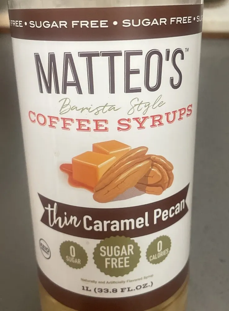 Thin Caramel Pecan Coffee Syrup