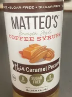 Thin Caramel Pecan Coffee Syrup