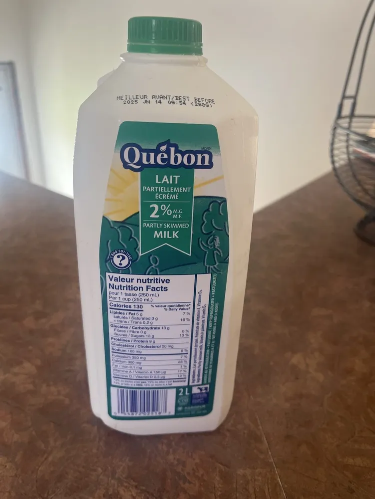 Lait 2%