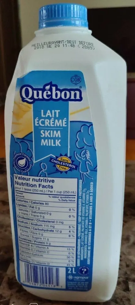Lait écrémé