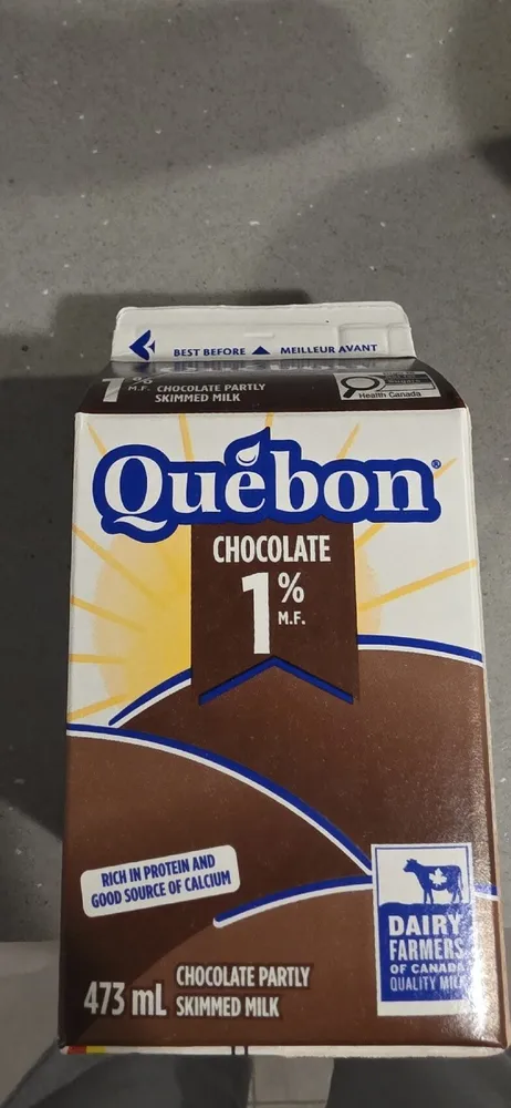 Lait partiellement écrémé au chocolat