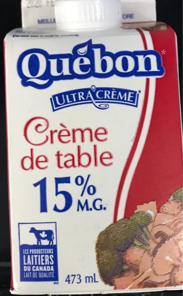 Creme de table 15%