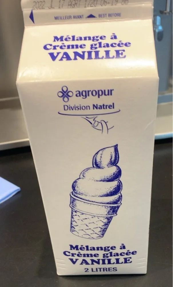 Melange à crème glacée vanille