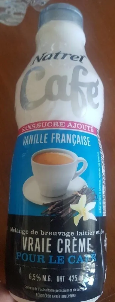 vraie crème à la vanille pour le café