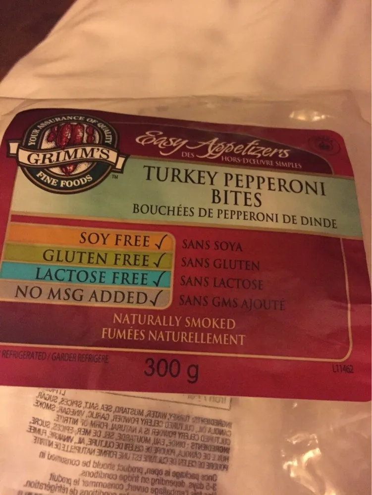 Turkey pepperoni bites