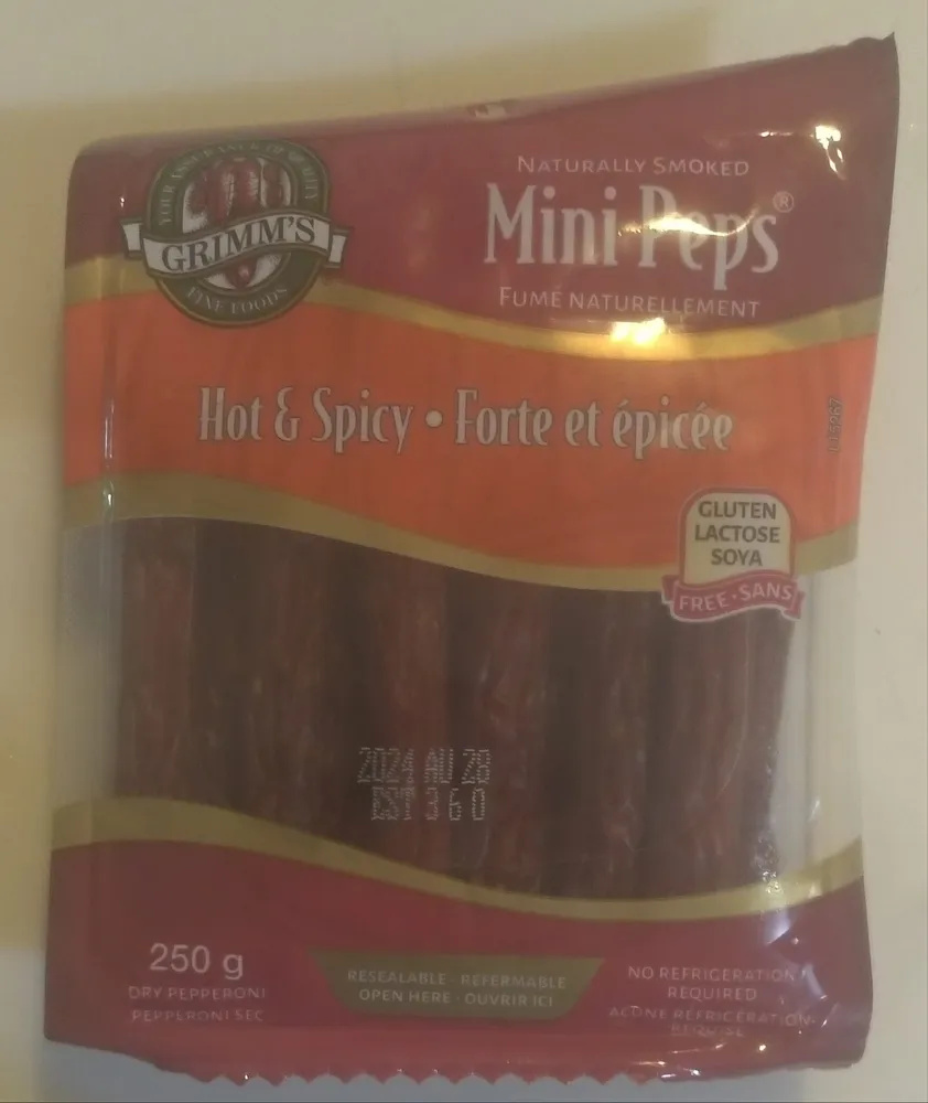 Hot & Spicy Naturally Smoked Mini Peps