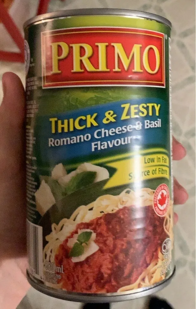 Thick & Zesty Romano Cheese & Basil Flavour