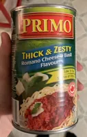 Thick & Zesty Romano Cheese & Basil Flavour
