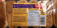 Almond flavoured fingers
