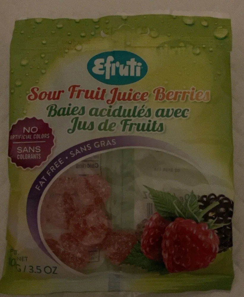 Sour fruit juice berries