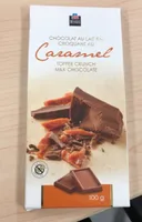 Chocolat au lait fin croquant au caramel