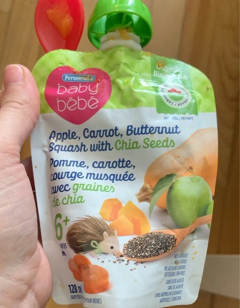 Pomme carotte courge musquee et graine de chia