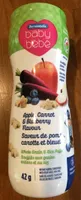 Soufflés aux grains entiers et au riz Pomme, carotte et bleuet