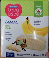 Biscottes de riz à la banane